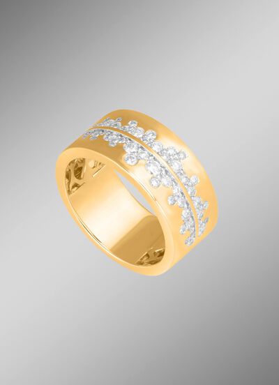 Elegante damesring met 49 diamanten 