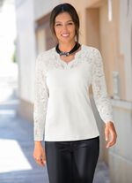 Shirttuniek met katoen ECRU