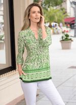 Shirt tuniek met manchetten 