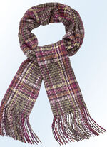 Sjaal met contrasterend motief 