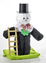 Handdoekfiguur schoorsteenveger 