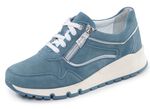 ELENA EDEN, comfortabele damessneakers, breedte H, met uitneembaar voetbed JEANS-SILBER