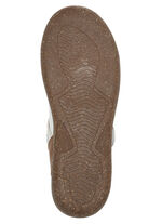 ELENA EDEN pantoffels met decoratief borduursel WITTE COGNAC