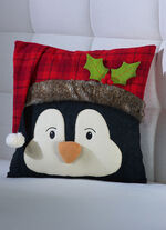Kussensloop "Kerstpinguïn" 