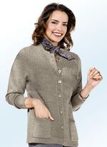 Vest met structuurmix 