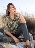 Shirttuniek met V-hals 