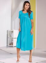 Nachthemd, enkellang en geplooid 