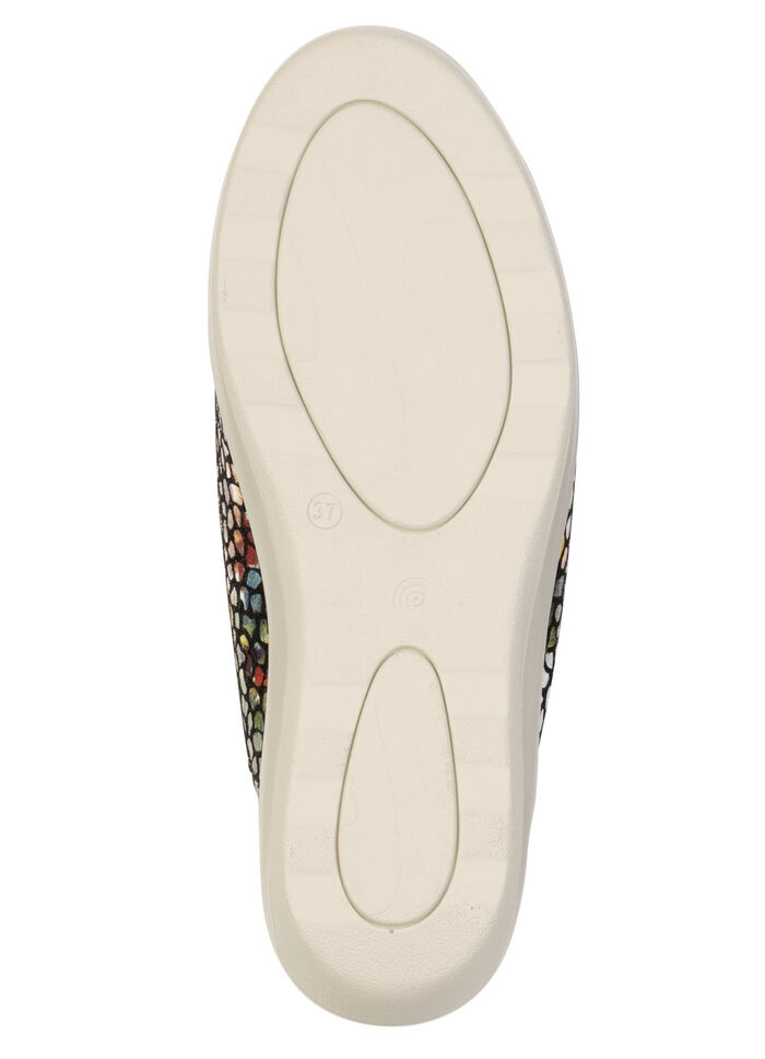 Comfortabele damesmuiltjes, breedte G, met klittenbandsluiting SCHWARZ-BUNT