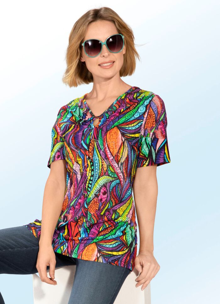 Shirt met verfijnde ruches 