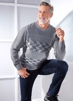 Aantrekkelijke trui met ronde hals in 3 kleuren 