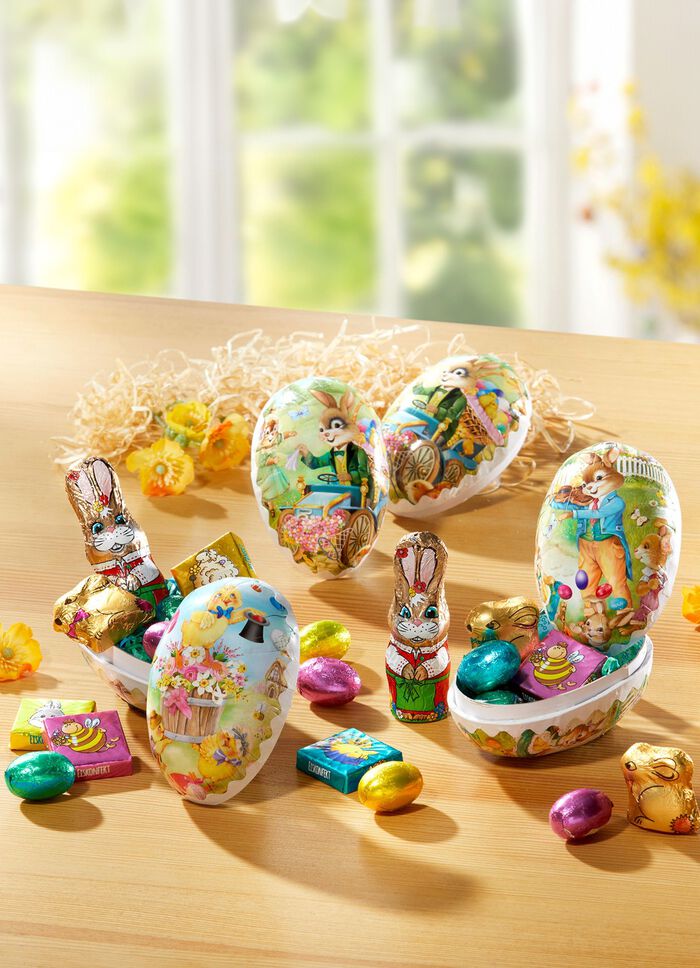 Kartonnen paaseieren, set van 3 