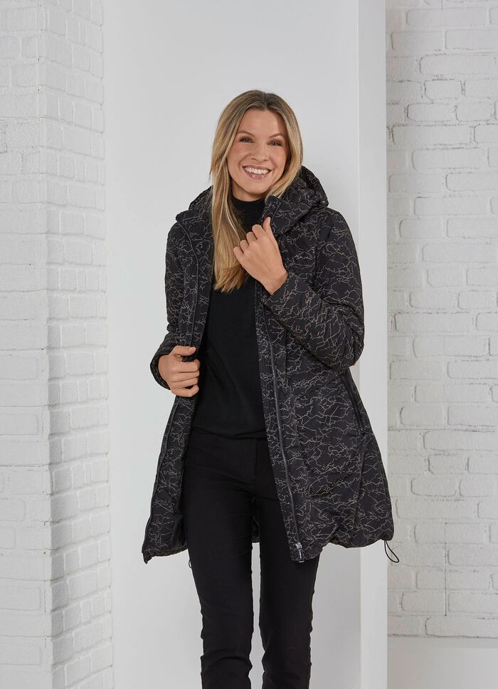 Functionele korte jas met tweewegritssluiting 