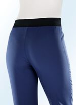 Broek met speciale bandafwerking INDIGOBLAUW