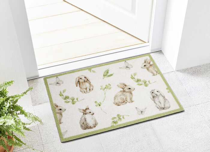 Voetmat met gecoate onderkant 