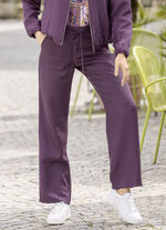 Broek met elastische tailleband 