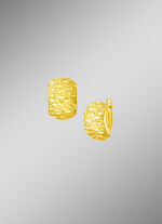 Wondermooie creoolse klapoorbellen, machinaal gegraveerd 