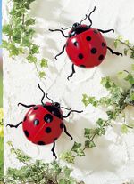 Lieveheersbeestje op zonne-energie, set van 2 