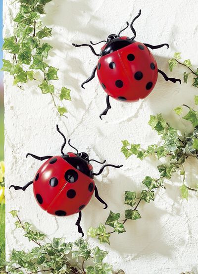 Lieveheersbeestje op zonne-energie, set van 2 