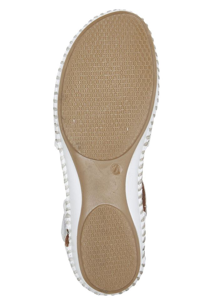 ELENA EDEN, zomerse damessandalen, breedte G, gemaakt van leer 