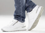 GINO GALANTE, klassieke herensneakers, met rits WIT