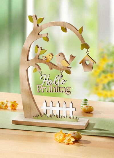 Houten decoratie met opschrift 