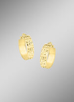 Gouden creolen met diamanten 