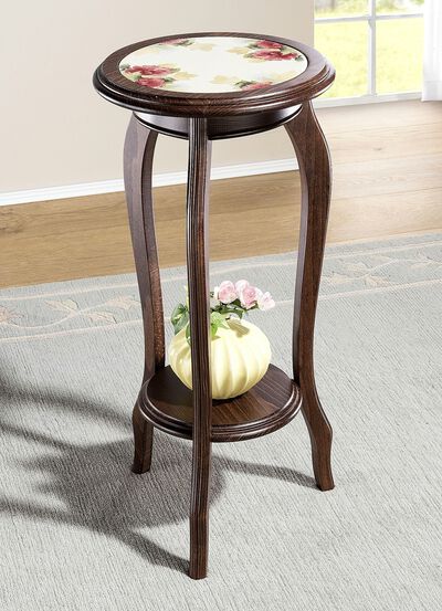 Bloemstandaard van massief hout 