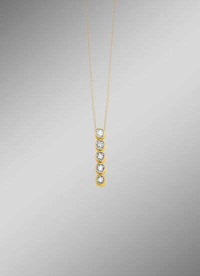 Edele hanger met diamanten 