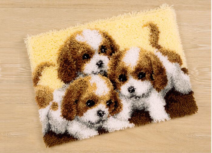 Geknoopt tapijt met dierenmotieven MULTICOLOR