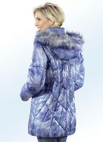 Jas met afneembare kunstbontkraag 