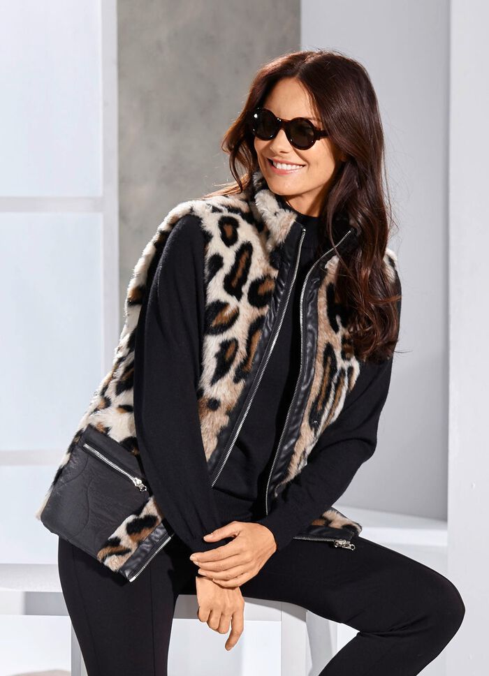 Omkeerbaar vest met ritssluiting 