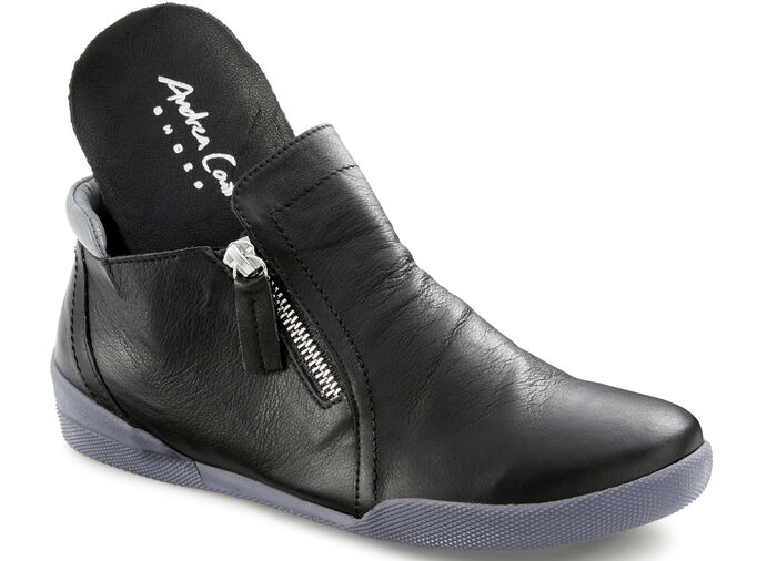 Andrea Conti, sportieve dameslaarzen, met uitneembaar voetbed ZWART