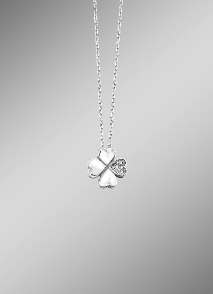 Klaverblad hanger met ankerketting 