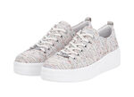 Remonte sneakers gemaakt van effectief gestructureerd textielmateriaal WIT-MULTICOLOR