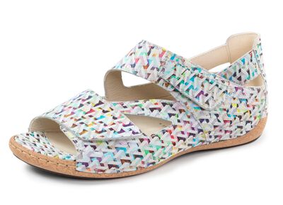 Ranger-sandaal van effectief bedrukt nubuckleer 