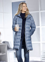 Functionele korte jas met zakken met ritssluiting 