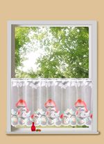 Korte jaloezie&euml;n met paddestoelmotieven 