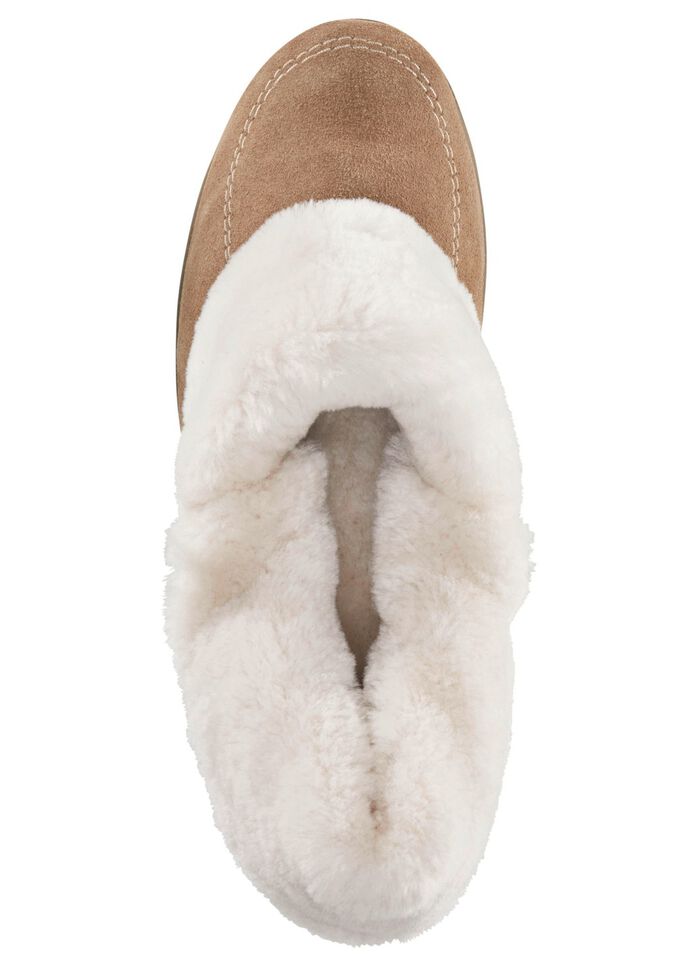 ELENA EDEN pantoffels met voering van echte schapenvacht 