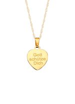 Kettinghanger 'Beschermengel', machinaal gegraveerd 