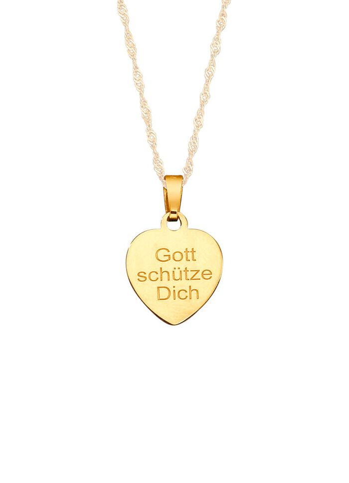 Kettinghanger 'Beschermengel', machinaal gegraveerd 