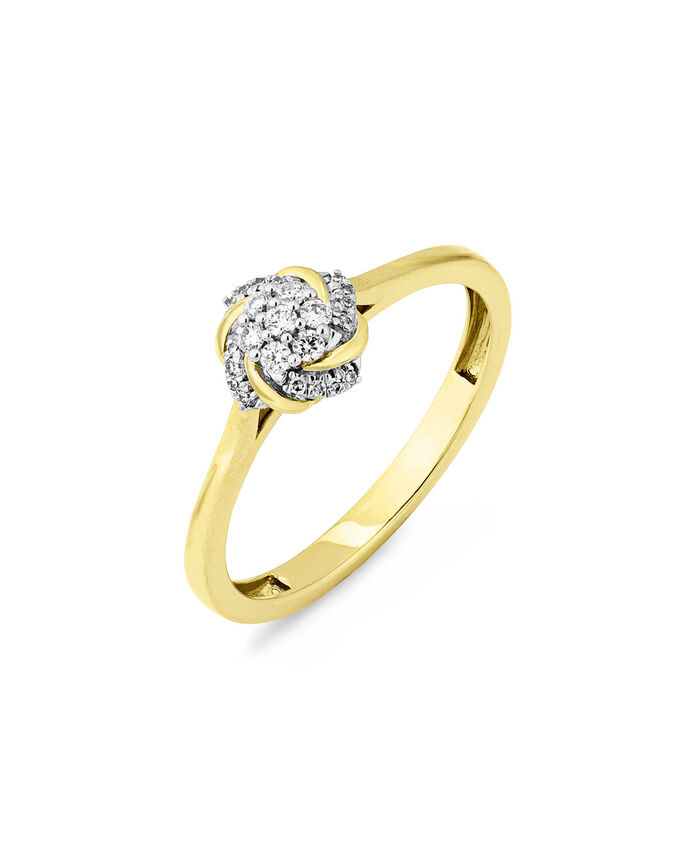 Damesring met 23 diamanten 