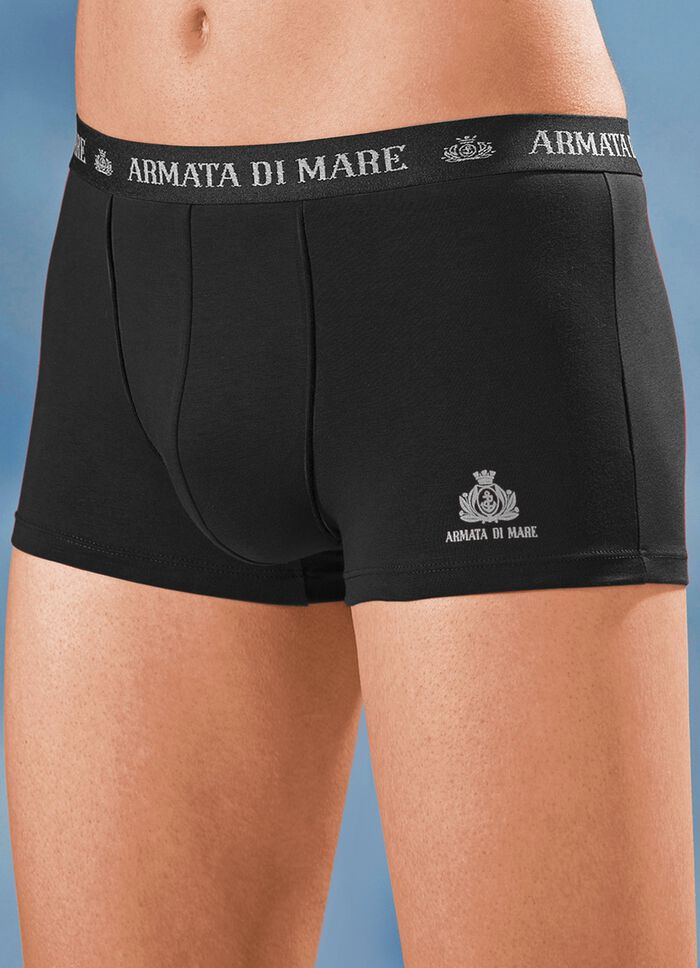 Set van vier fijne jersey broeken met elastische tailleband 