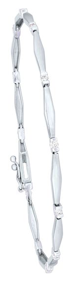 Prachtige armband van platina met loepzuivere diamanten 