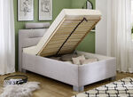gestoffeerd bed GRIJS