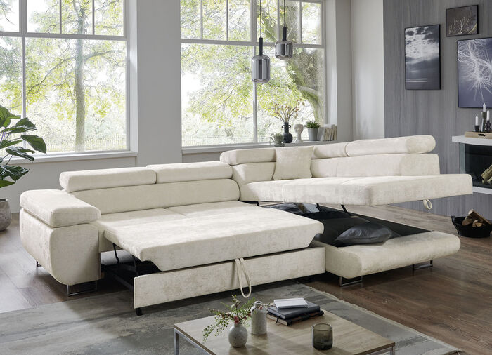 Gestoffeerde hoek met functie CRÈME