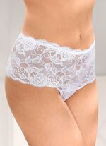 Driepack stringbroeken van elastisch kant 