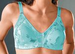 Naturana minimizer-bh met subtiel glanzende bloemenprint AQUA