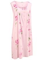 Nachthemd met brede bandjes en bies 