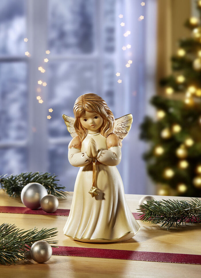 Goebel engel van fijn aardewerk CHAMPAGNE