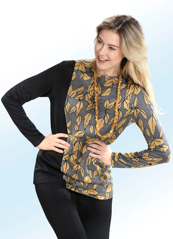 Trui met decoratief design 